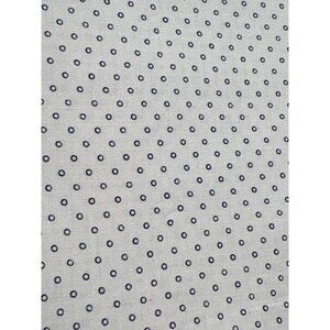 Polka Dot Cotton Fat Quarter Fabric 18" x 22" Navy on Cream for Quilting & Sewin